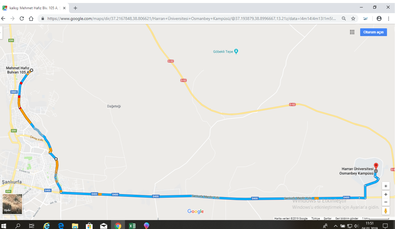 personel servis guzergahi idari ve mali isler daire baskanligi